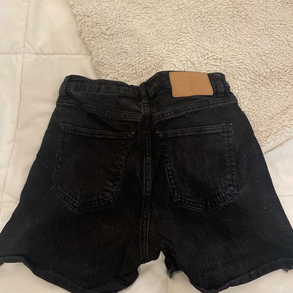 Black H&M jean shorts